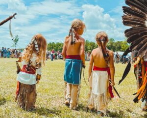 Youth at Upper Mattaponi Pow Wow 2022